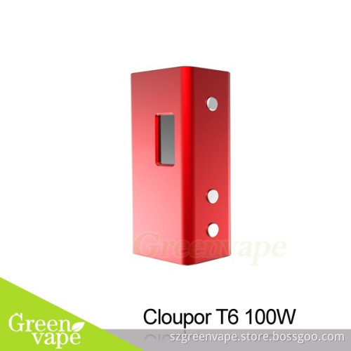 Newest box mod with single 26650 battery cloupor t6 100 watt mod